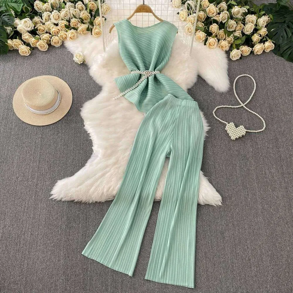 スリーピース スウェット ハイウエスト ワイドレッグ セクシー セクシーな2ピースファッションホットスイートハイウエスト