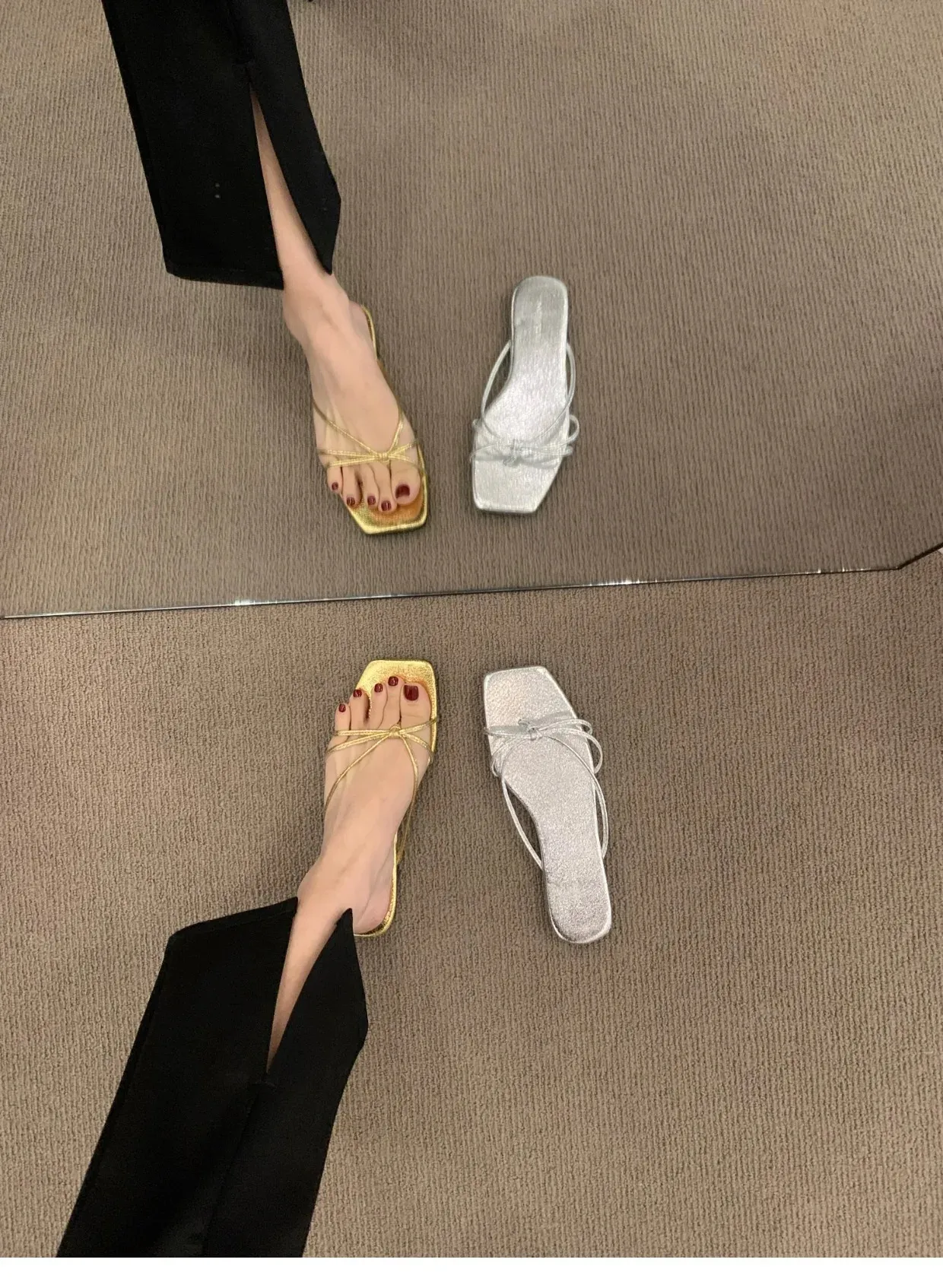 Comfortable Flat Sandals For Women Stylish Summer Flip Flops_voghion.com