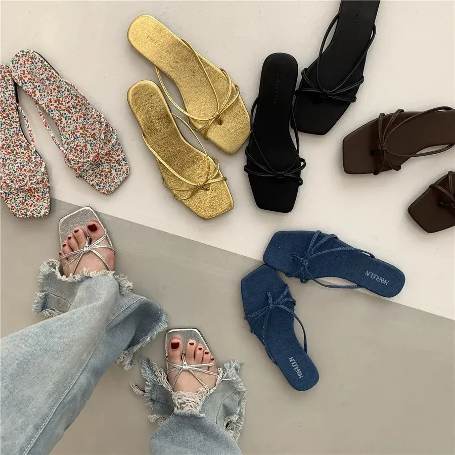 Comfortable Flat Sandals For Women Stylish Summer Flip Flops_voghion.com