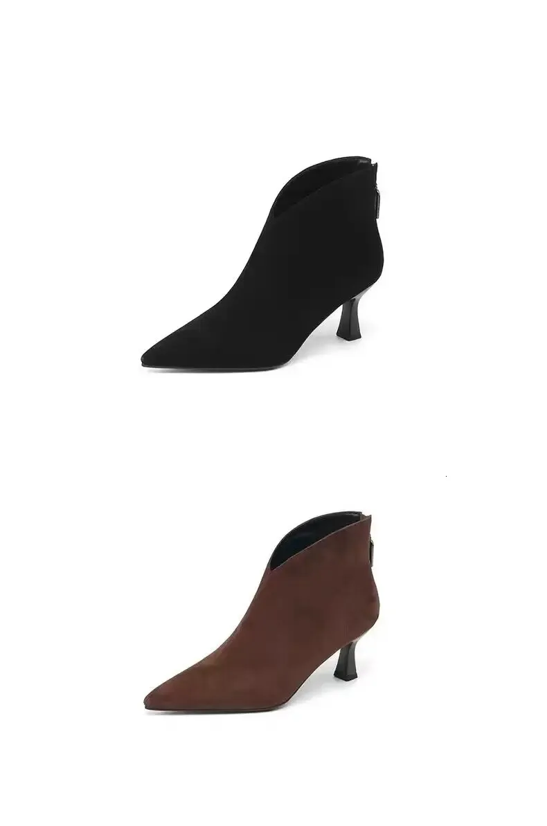 Stiletto pumps van suède voor dames elegante kantoorschoenen_voghion.com