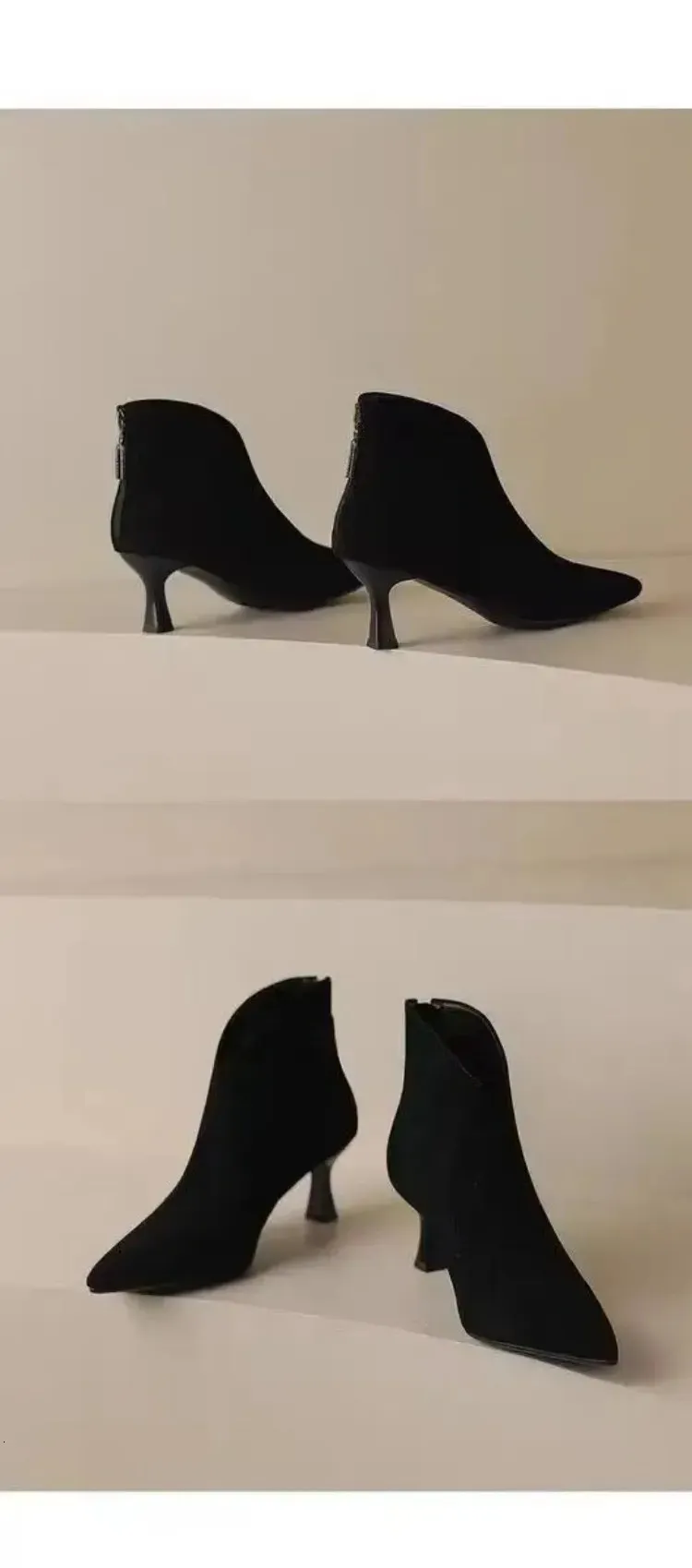 Stiletto pumps van suède voor dames elegante kantoorschoenen_voghion.com