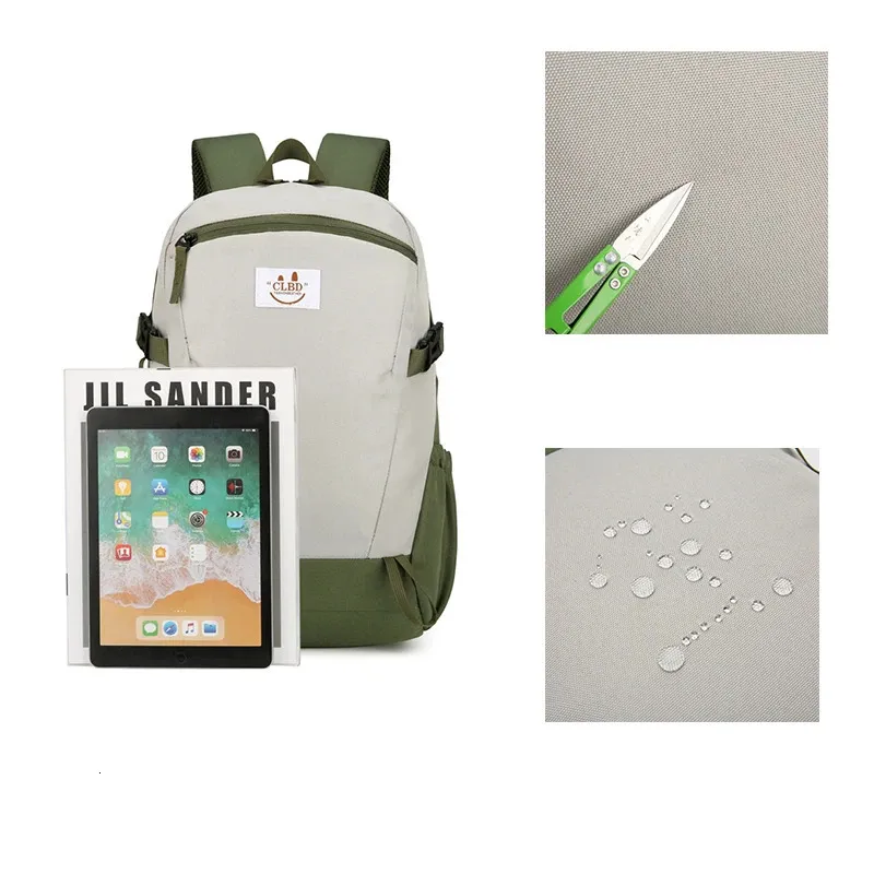 Fashionable Contrasting Color Hiking Bag For Outdoor Travel Waterproof Lightweight Backpack Casual Versatile Unisex_voghion.com