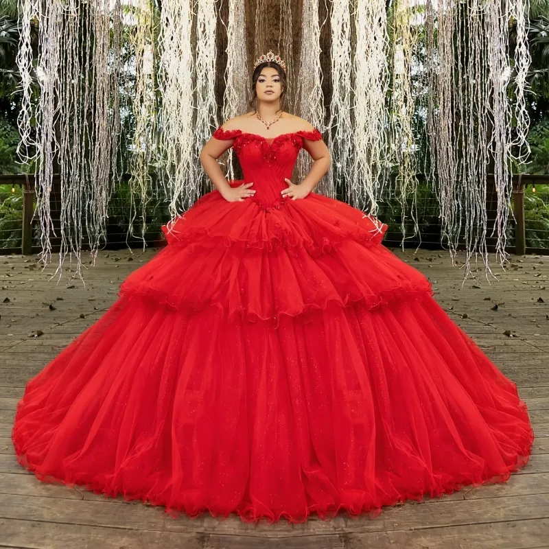 Red Quinceanera Dress Ball Gown Floor-Length Tulle Crystal Lace Beading  Sweetheart Neckline from Dhgate Quinceanera Dresses - price 310.68