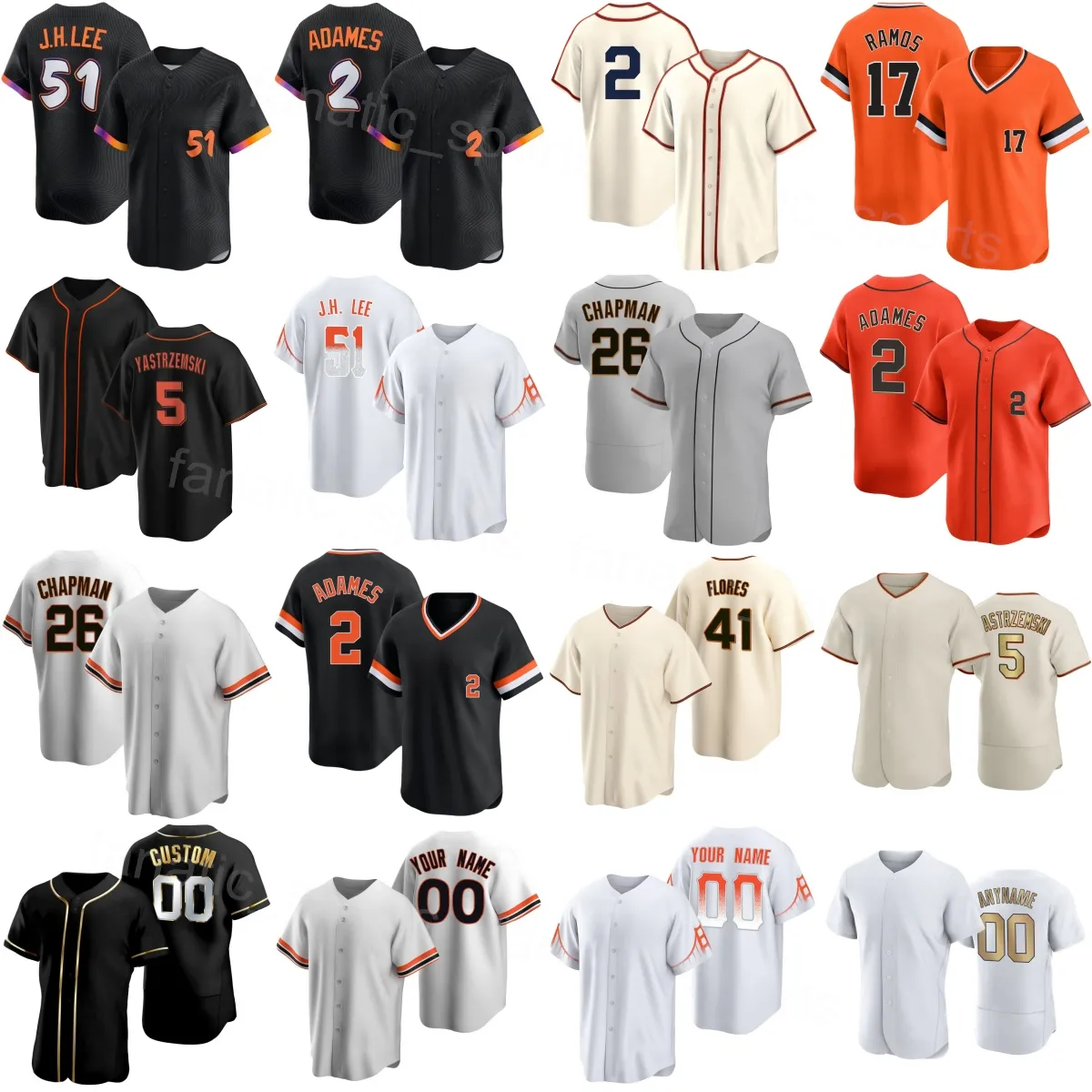 Save Big on Bulk Baseball City Connect Jerseys City Connect Baseball  Jersey: Giants, White Sox, Marlins, Dodgers Cool Base Flexbase Sport JuRen 