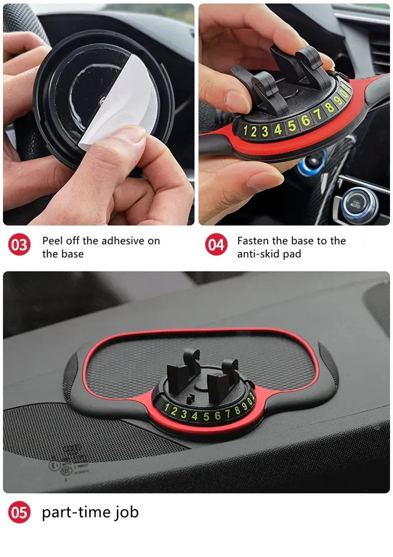 Supporto auto antiscivolo multifunzione, supporto per telefono cellulare antiscivolo, supporto per cruscotto auto in silicone_voghion.com