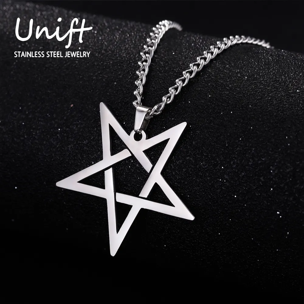 Unift Stainless Steel Inverted Pentagram Necklace For... From ...