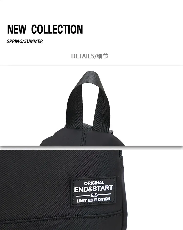 Casual Small Mens Backpack Lightweight Multi-function Chest Bag_voghion.com