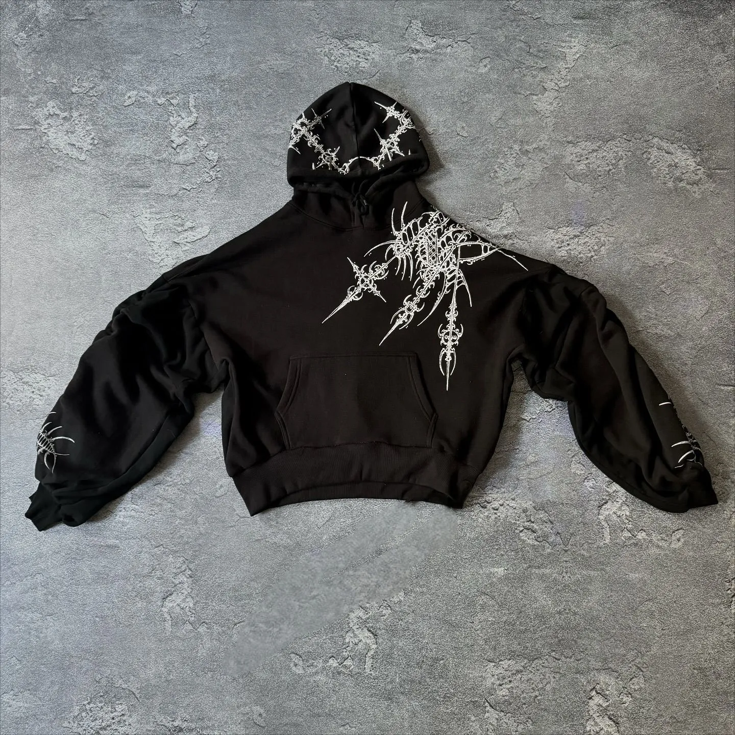 Y2k Zip Hoodie DXSHCV Unisex Zip-Up Hoodie – Oversized Retro Acid