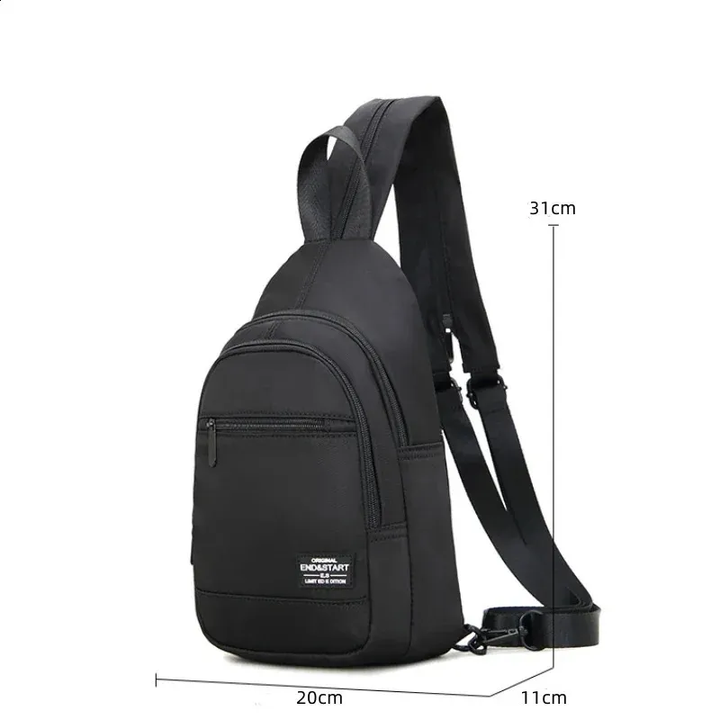Casual Mini Mens Backpack Multifunction Lightweight Chest Bag Outdoor Backpacks Travel Small Men Shoulder 250628_voghion.com