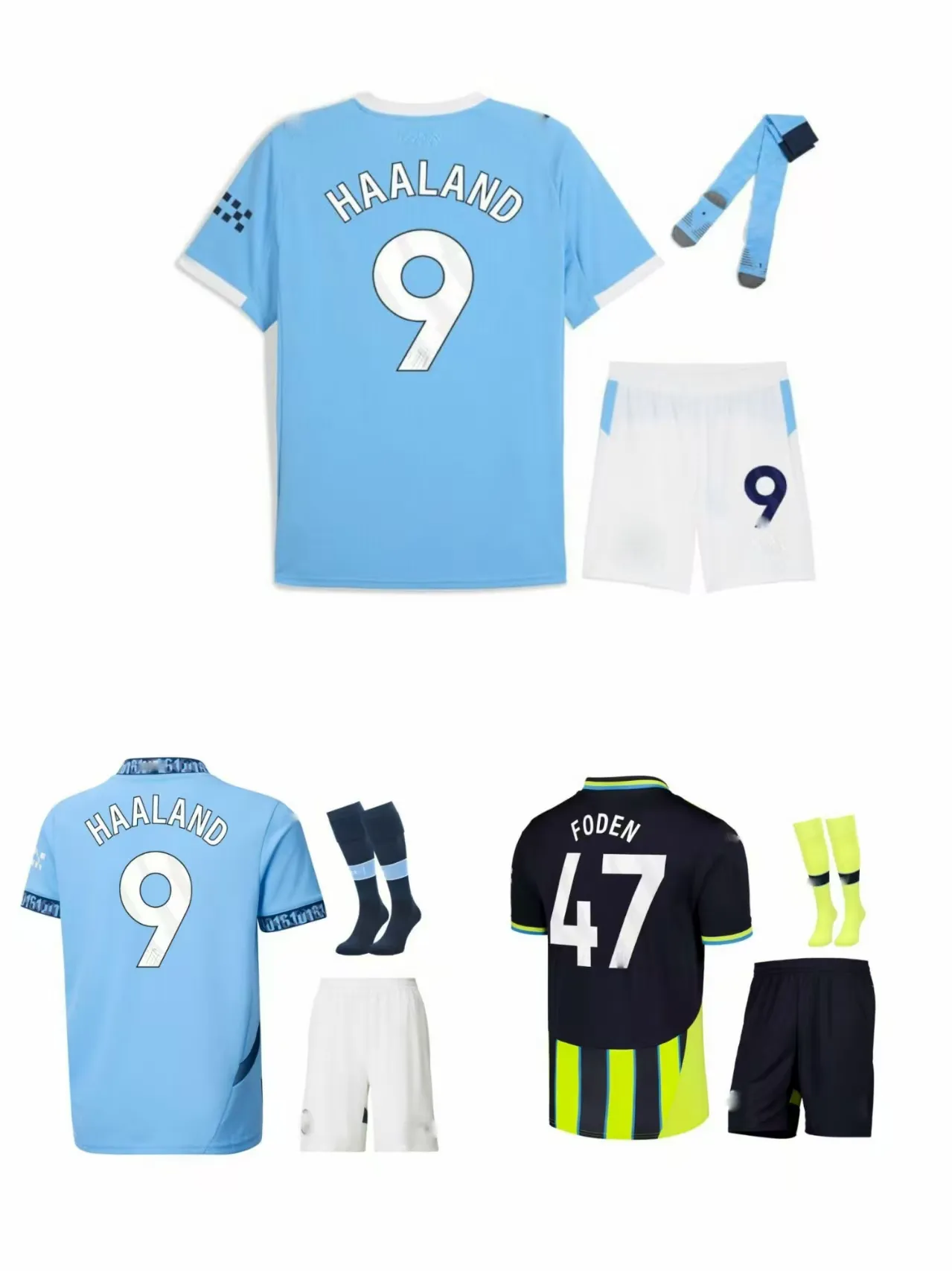 Save Big on Bulk Children's Soccer Jerseys 2526 Season Home Soccer Jerseys  Harland 17 De Bruyne Foden 47 Children's Kit Soccer Jerseys 10 Gralish 11 