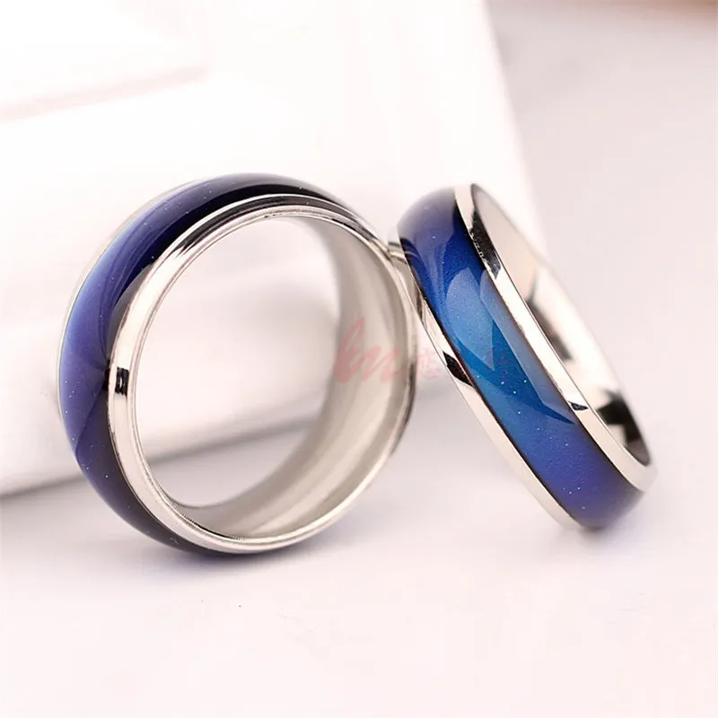 Bague D’humeur En Acier Inoxydable – Change De Couleur Avec Ta Température ! Cadeau Couple, Anniversaire - 12