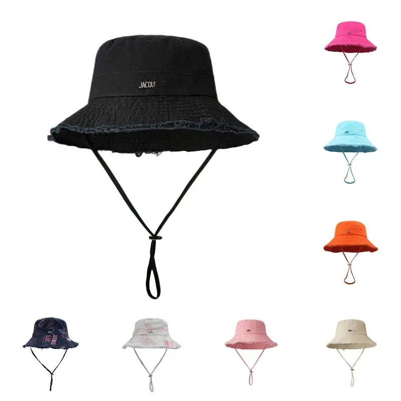 Wide Brim Bucket Hat Unisex Outdoor Sun Hat For Fishing, Hiking
