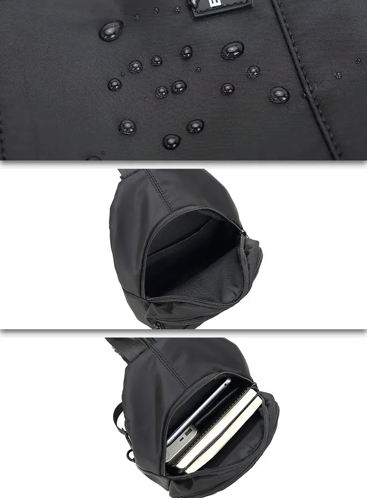 Casual Small Mens Backpack Lightweight Multi-function Chest Bag_voghion.com