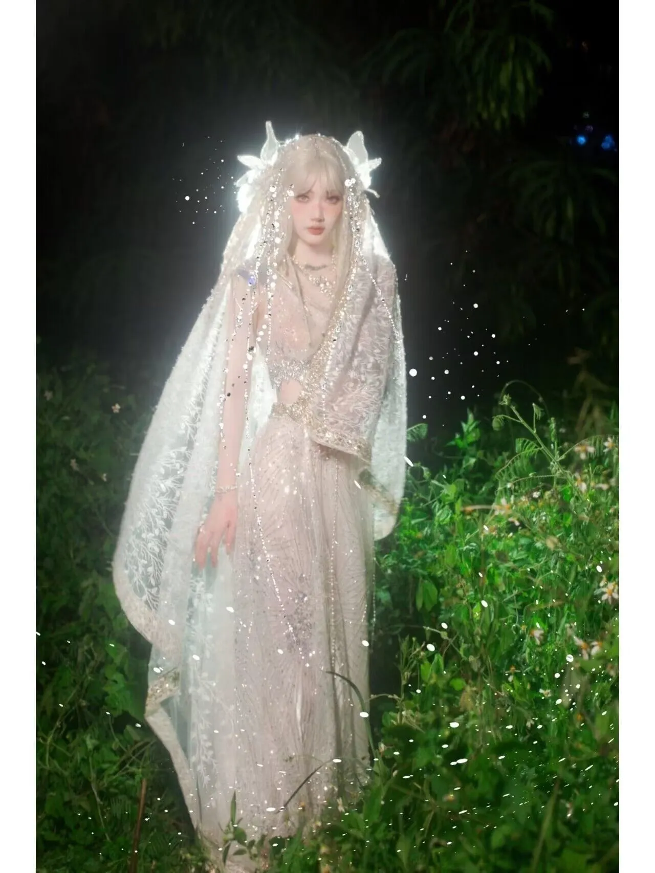 elegant wedding dress simple LaDivine 7449W Simple Long Bridal A Line Wedding Dress main image 1