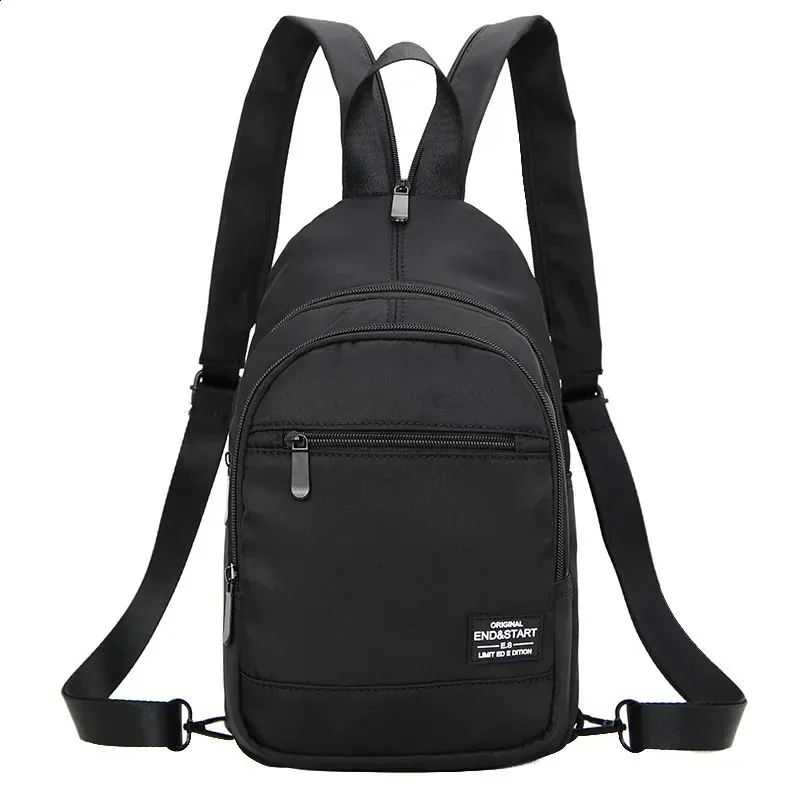 Casual Mini Mens Backpack Multifunction Lightweight Chest Bag Outdoor Backpacks Travel Small Men Shoulder 250628_voghion.com