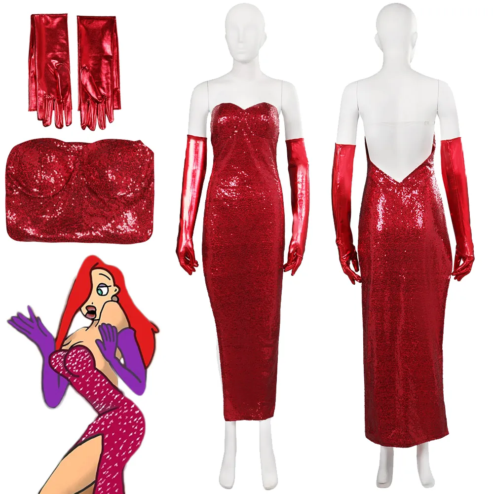 Jessica Cosplay Sequin Red Dress Adult Womens From Men essentials jessica-cosplay-sequin-red-dress-adult-womens-from-men-essentials
