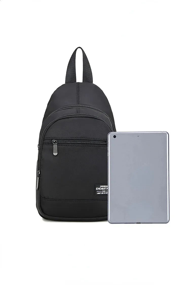 Casual Small Mens Backpack Lightweight Multi-function Chest Bag_voghion.com