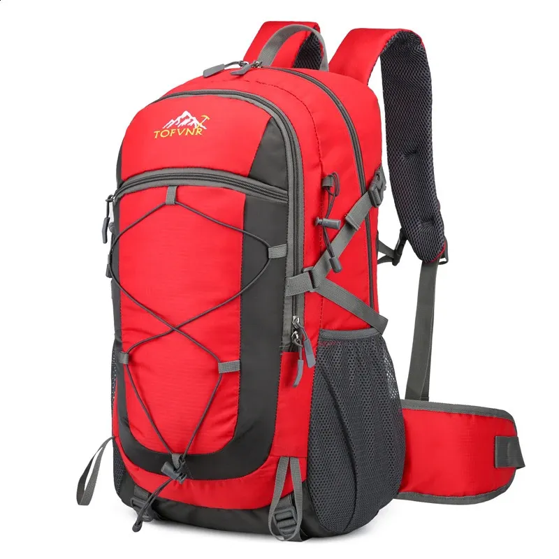 Outdoor Travel Backpack For Men Large Capacity Nylon Waterproof Camping Knapsack With Waist Protection Teen Hiking Male_voghion.com