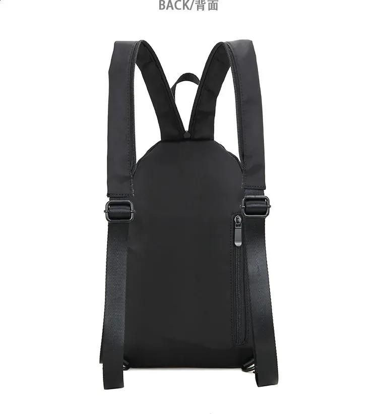 Casual Small Mens Backpack Lightweight Multi-function Chest Bag_voghion.com
