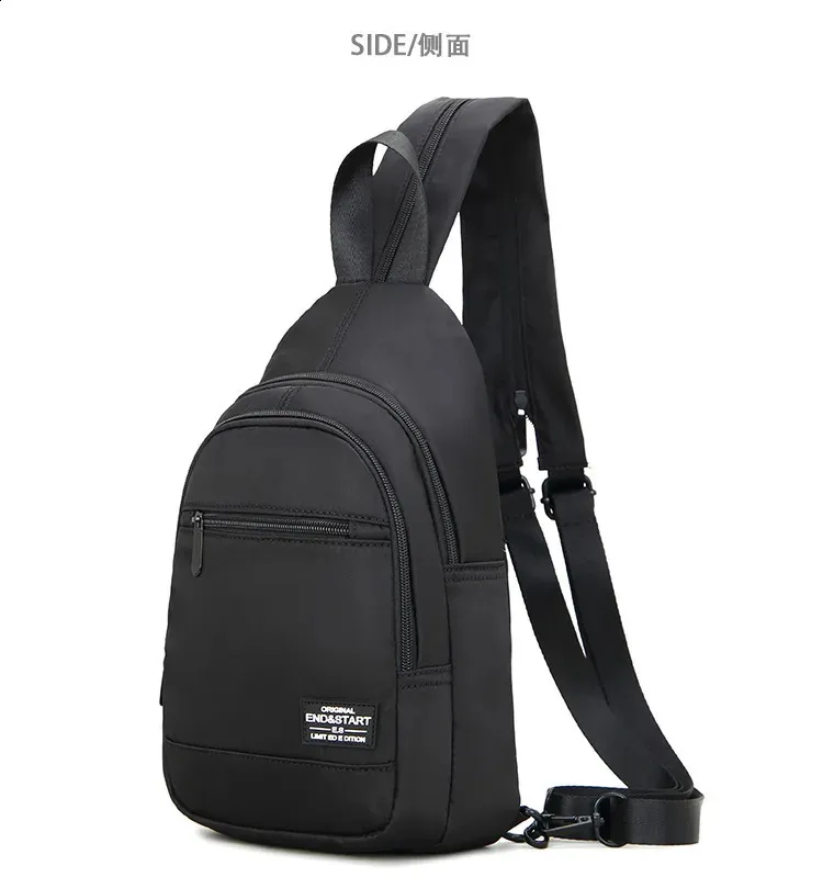Casual Small Mens Backpack Lightweight Multi-function Chest Bag_voghion.com