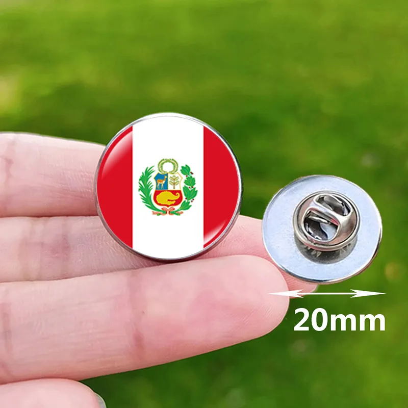 Peru Flag Pins For Women Fashion Lapel Pins With Jamaica, Thailand ...