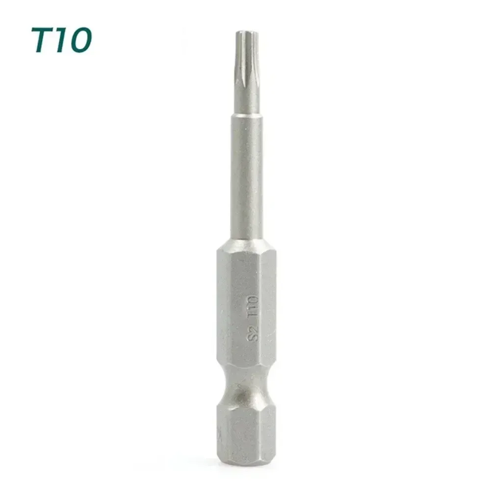 Produktbild von 50-teiliges Torx-Bit-Set – T5 Bis T40, Magnetisch, 50 Mm Lang, 6,35 Mm Sechskant – Aus S2-Stahl