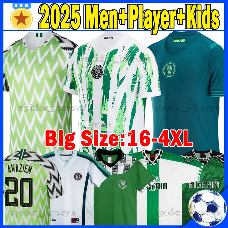 Save Big on Bulk 24 25 Soccer Jerseys XXXL 4XL 25 26 Nigerias Soccer  Jerseys Retro 2018 1994 1998 Maillot De Foot 2025 2026 CHUKWUEZE SIMON  IHEANACHO