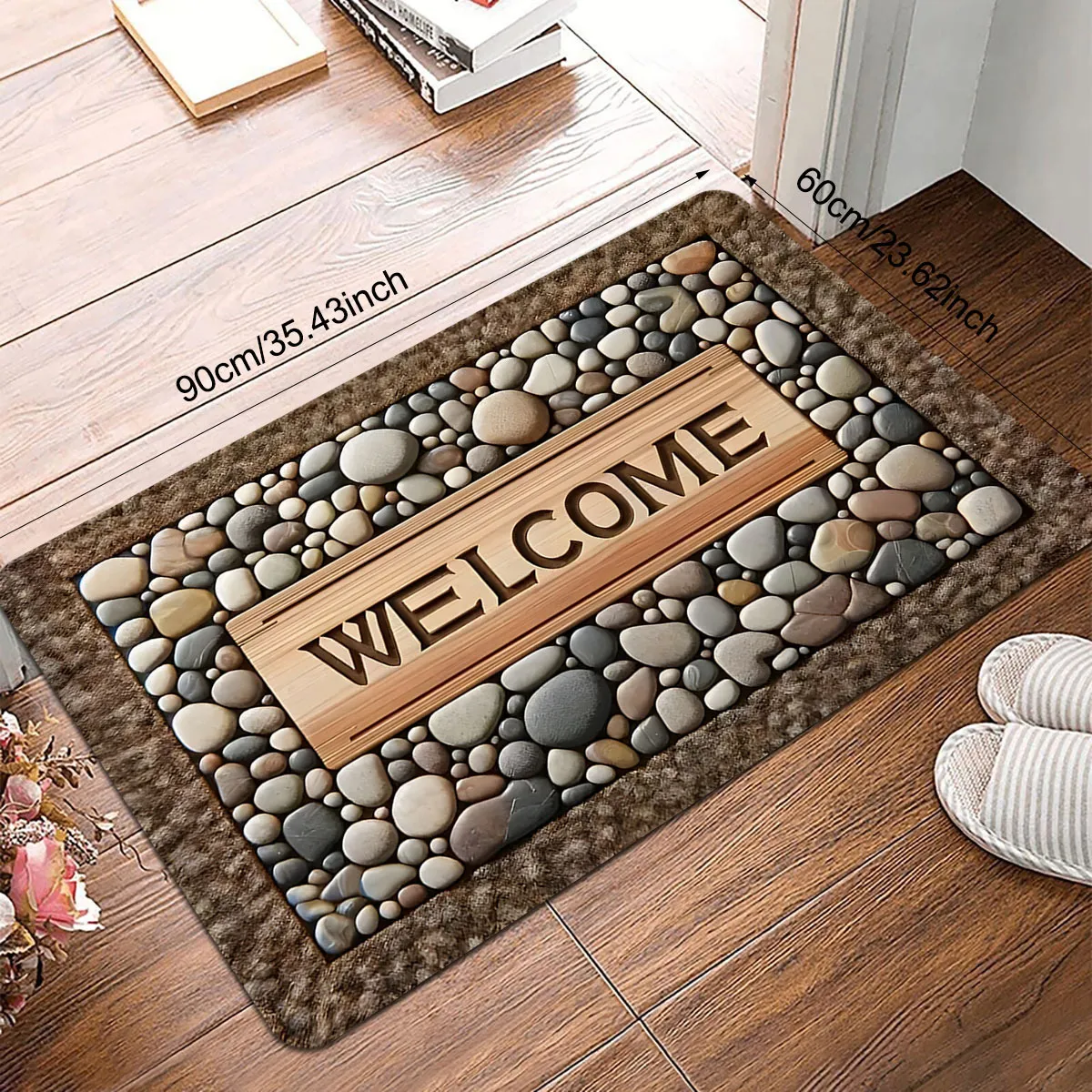 Stone Pattern Doormat 1 Entrance Mat, Simple And Stylish Stone Pattern Mat,... From Dh4402004 ...