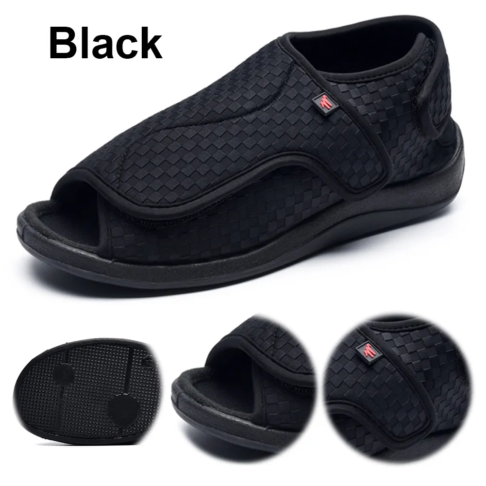 Lbbbb Pantofole Per Diabetici Da Uomo Piedi Gonfi Scarpe Da Passeggio Scarpe Leggere Regolabili Per Edema Scarpe Da Donna Extra Larghe Sandali Ortopedici Comfort Anziani Per Unisex 51803371