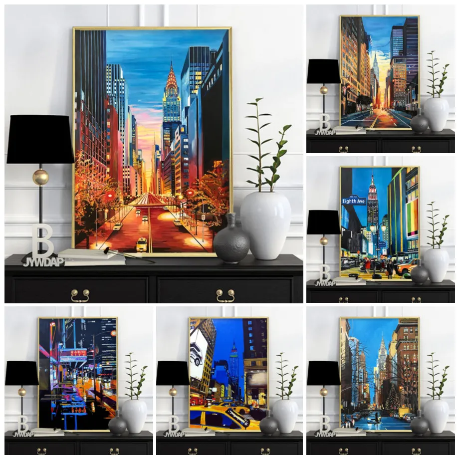 New York City Empire State Building Wall Art Canvas ... From Dh4402004 ...