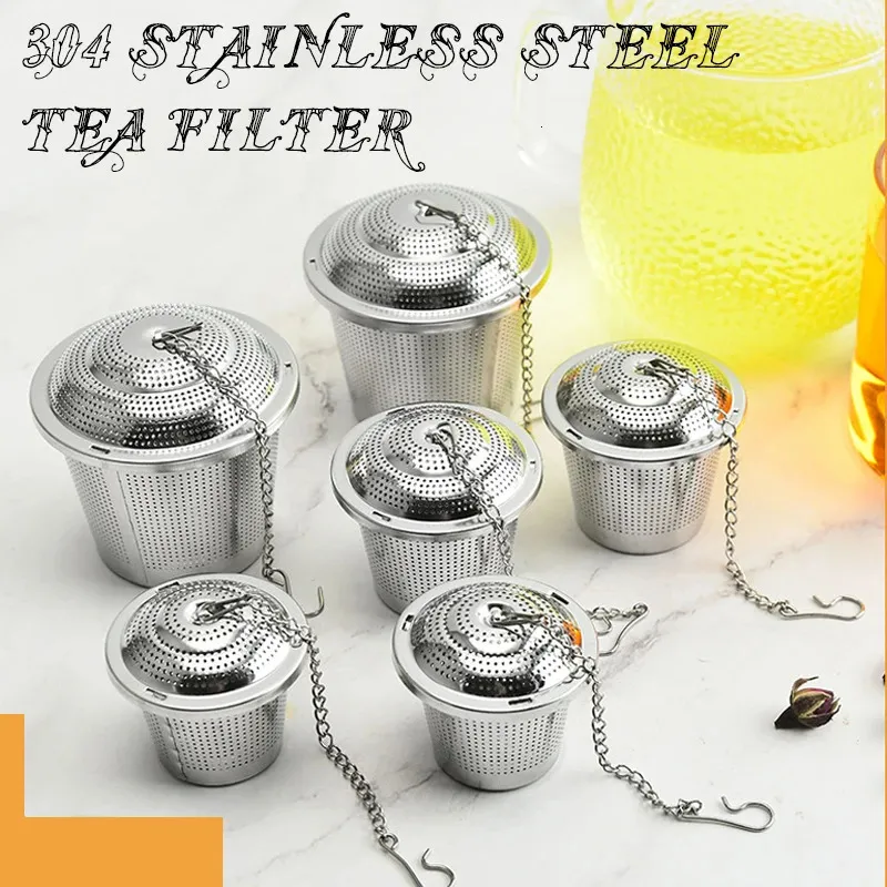Lot 2 Diffuseurs Thé Épices Acier Inox Grand – Passoire Théière Vracs Avec Crochet & Chaîne