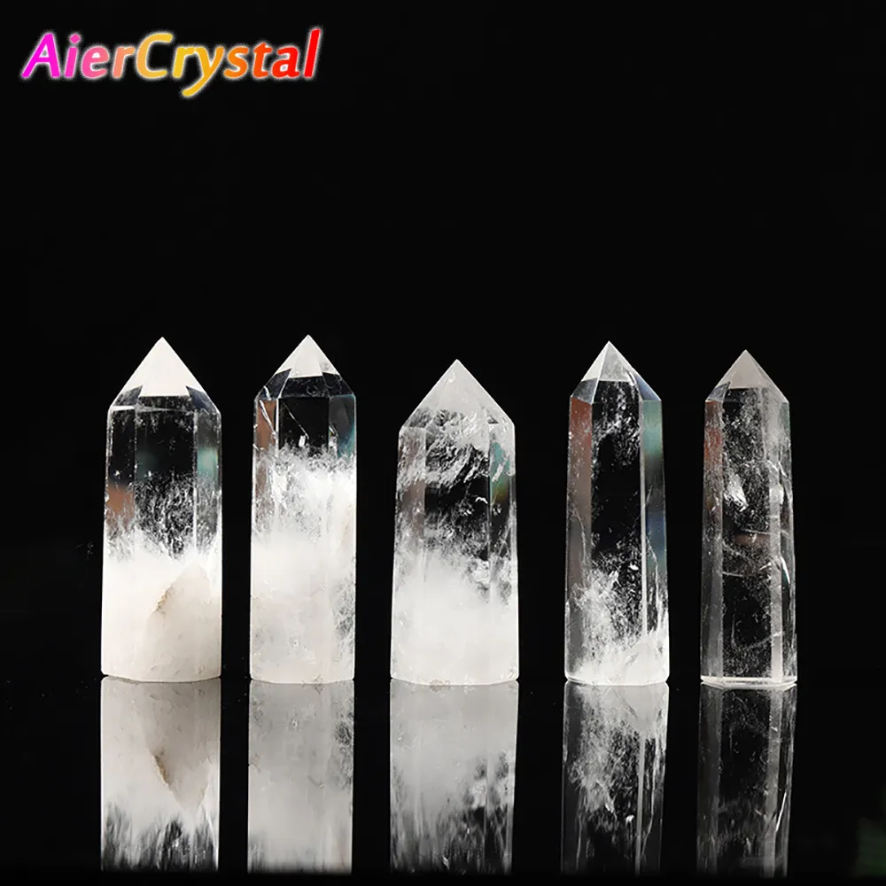 Quartz Column Natural Transparent Quartz Columns White Hexagonal... From Ycbest, $22. ...