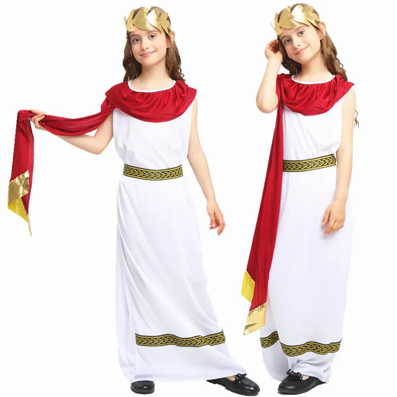 COSTUME COSPLAY HALLOWEEN Principessa Elsa Anna Bambine Abito & Corona