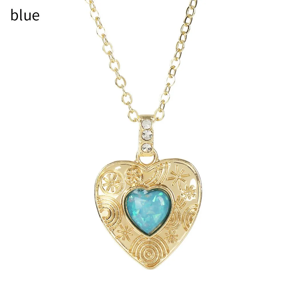 Set Gioielli Elfico Verde Foglia - 2 Collane Con Ciondolo E Anello In Acciaio Inox - Regalo Originale Per Donne E Ragazze