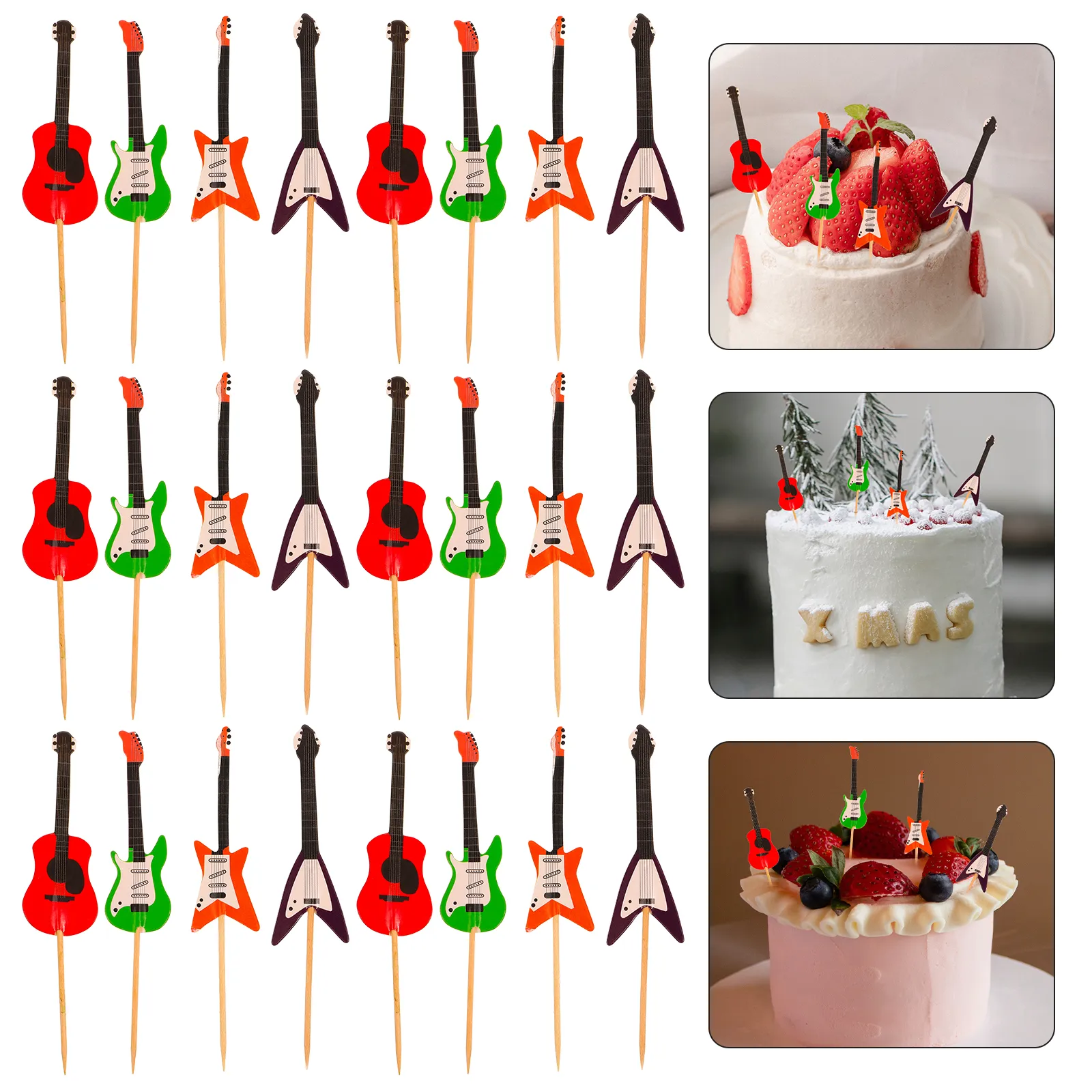 Guitar Shaped Cupcake Cake Insert Set For... From Dh4402004, $17.45 ...