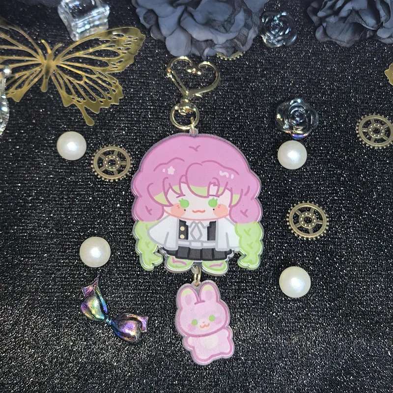 Cosplayer Introduction Character Keychain Anime Character Keychain: Cute Cartoon Costume Accessories For Cosplay ...