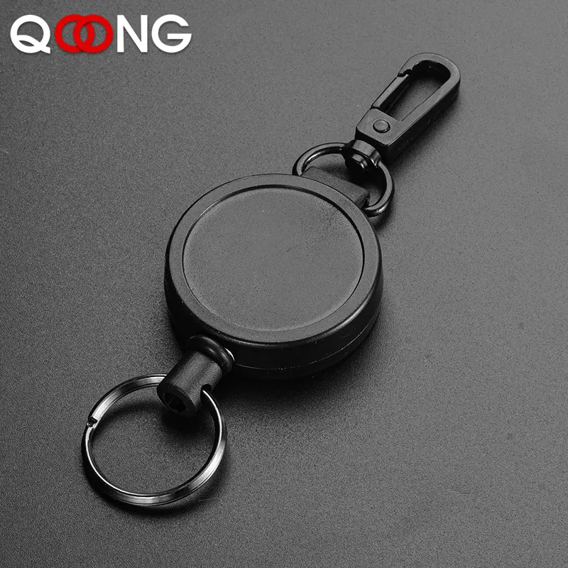 Adjustable Rope Key Chain Resilient Steel Wire Rope Keychain: Sporty Retractable Anti Lost ...