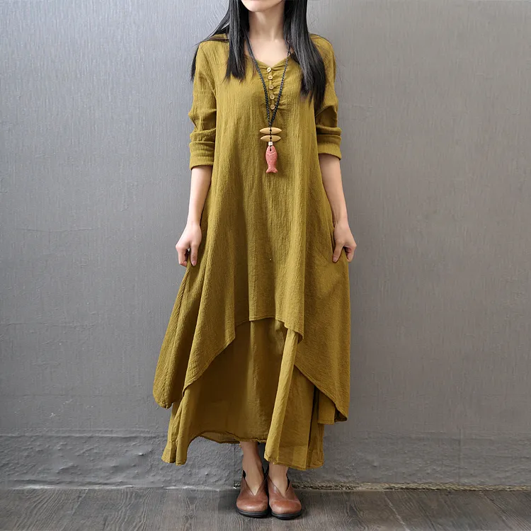 chinese dress ladies Long Indian Dress With Frill Mirror Hand Work Daimond Long Sleeves Wit –  Khatumbdi-Fashion main image 1