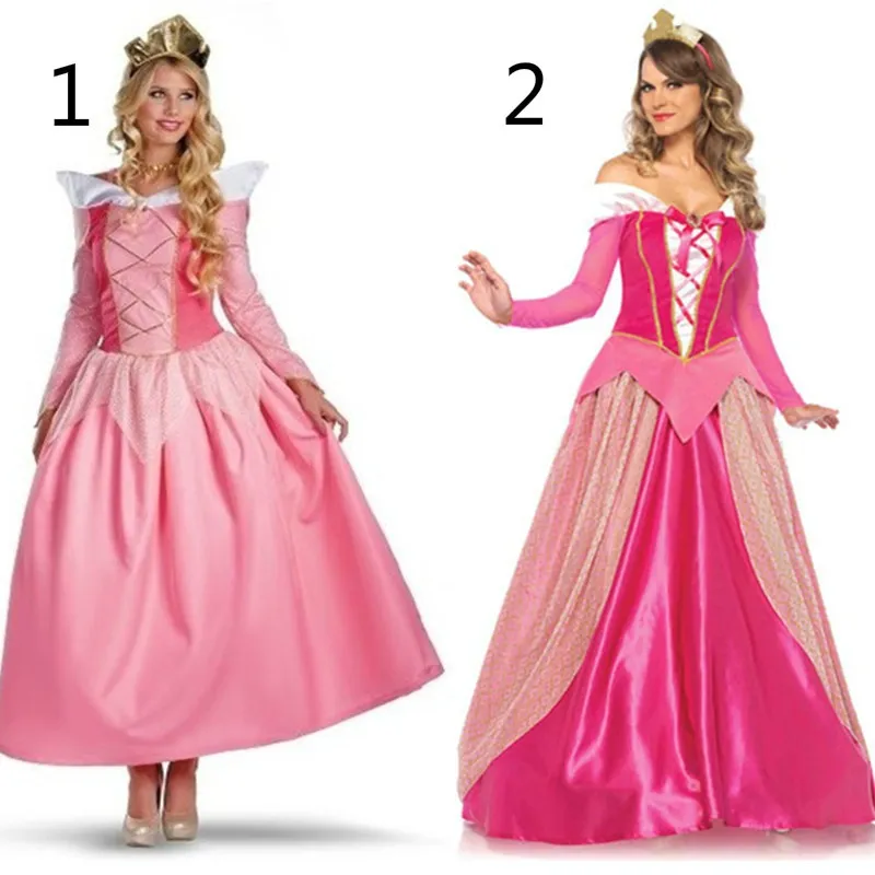 princess aurora dress adults Disney Sleeping Beauty Costume for Women - Adult Pink Dress, Crown & Necklace embodying the grace and charm of Princess Aurora herself Disney Princess Aurora Deluxe Adult