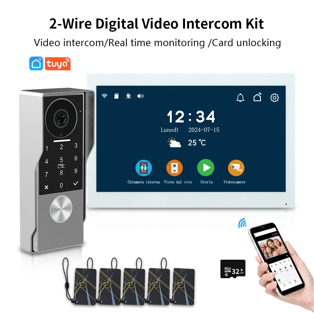 Video Intercom System: 2 Wire, 1080P, Waterproof,... From Anjielosmart ...