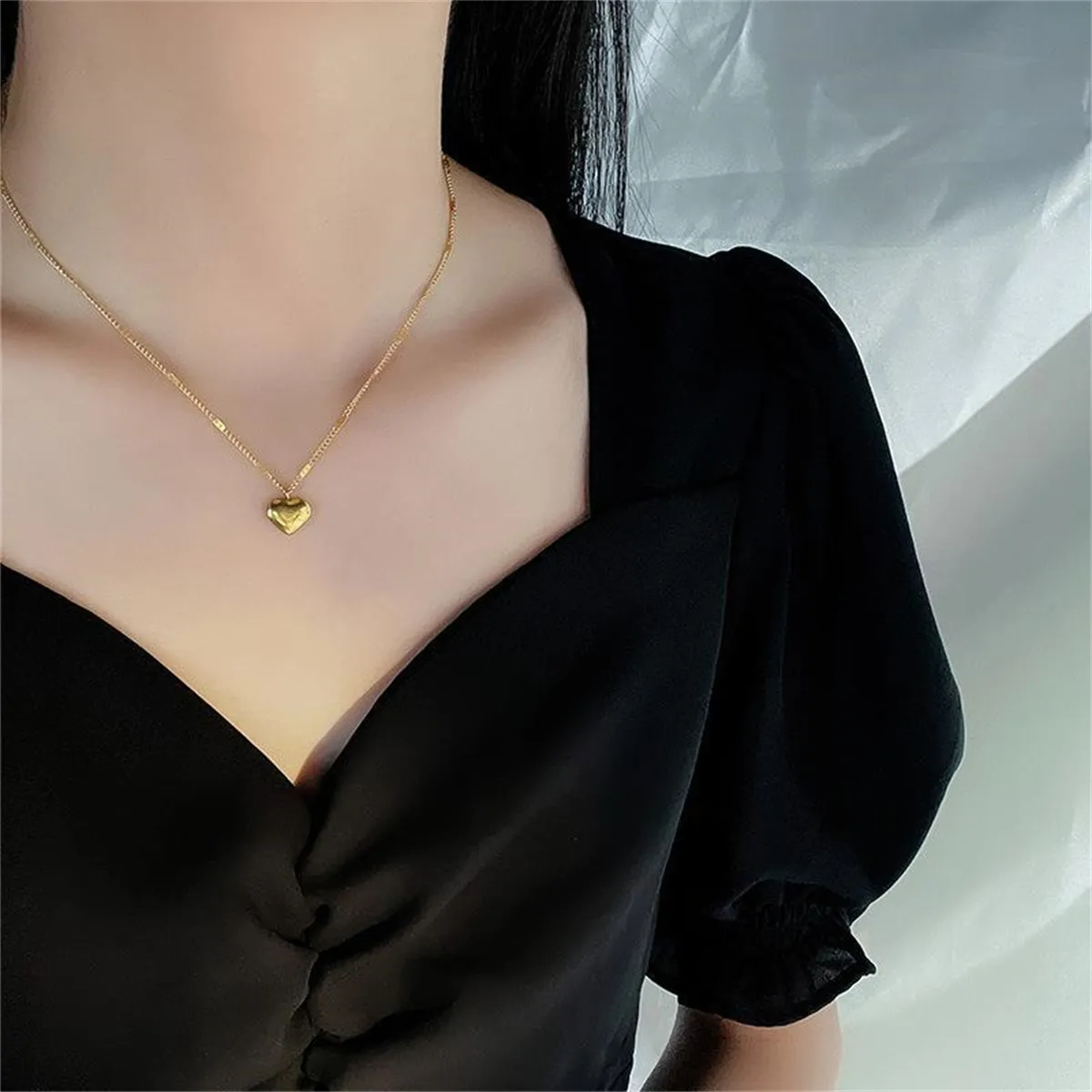 Collana Donna Cuore Placcata Oro – Gioiello Impermeabile E Resistente – Regalo Ideale