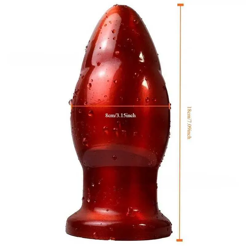 Huge Anal Plug Dildo PVC Butt Plug Red Big Anal... From 8,25 €