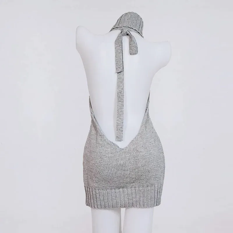 japanese backless sweater dress tuduoms Women's Sexy Turtleneck Backless Sweater Japanese Anime Cosplay Cable Knit Pullover Sweater Vest Top for Teen Girls at Amazon Women's Clothing store