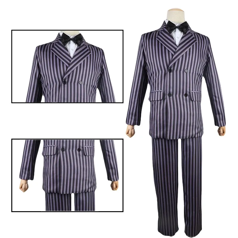 Gomez Addams Deluxe Costume Adult Mens Purple Addam's Family