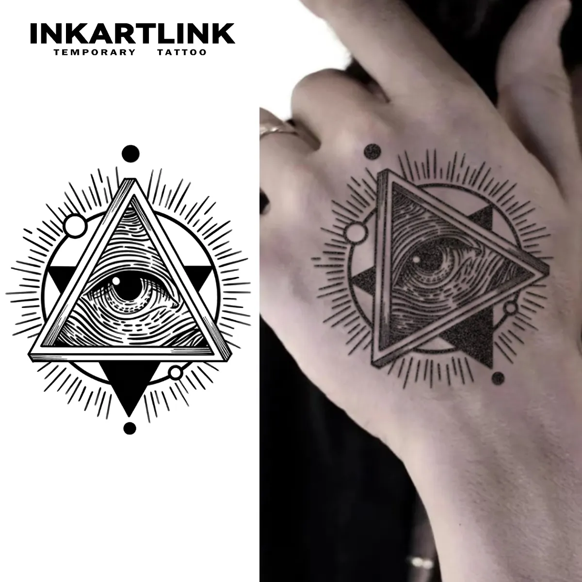 Eye Du Ciel Autocollant De Tatouage Temporaire: Art Corporel Imperméable,  Réaliste Et Durable Du 21,29 € | DHgate, image size:1200x1200