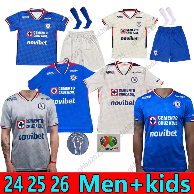 S 4XL Cruz Azul Soccer Jerseys 24 25 26 CDSyC GIAKOUMAKIS Mexico