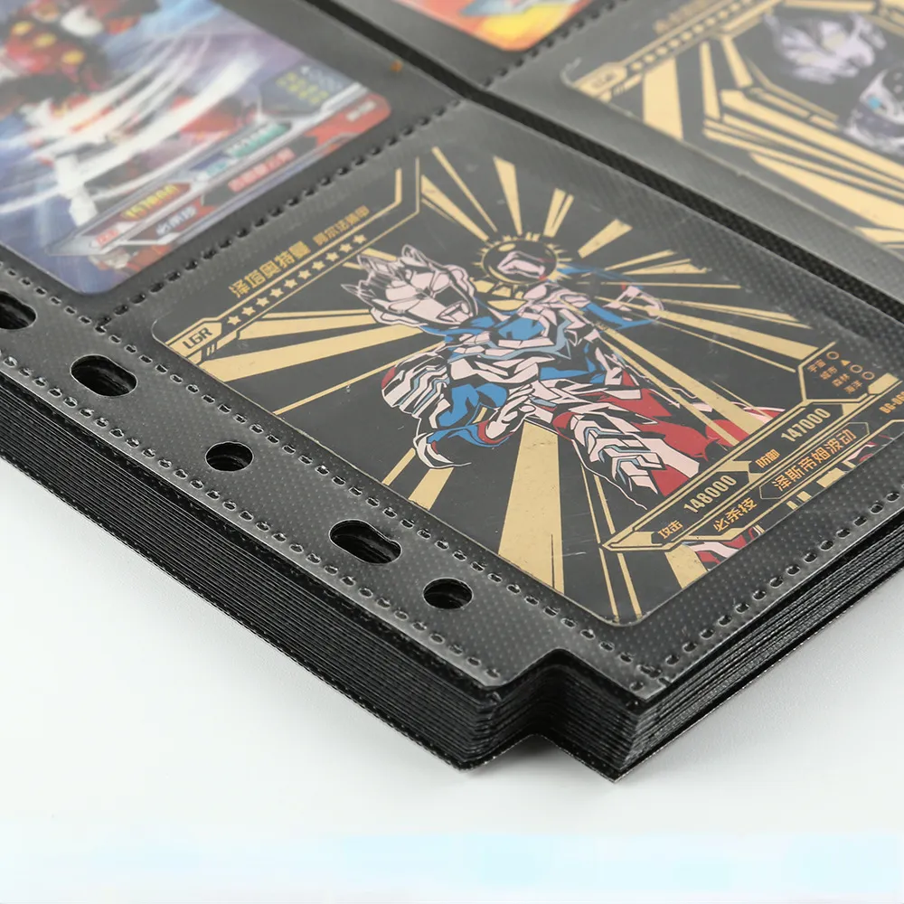 double sided trading card sleeves Fabmaker 648 Pockets Side Sleeves,9 Pocket Card The trading card sleeve pages are perfect for most standard sized trading cards TKAIE Double-Sided 576 Pockets Trading