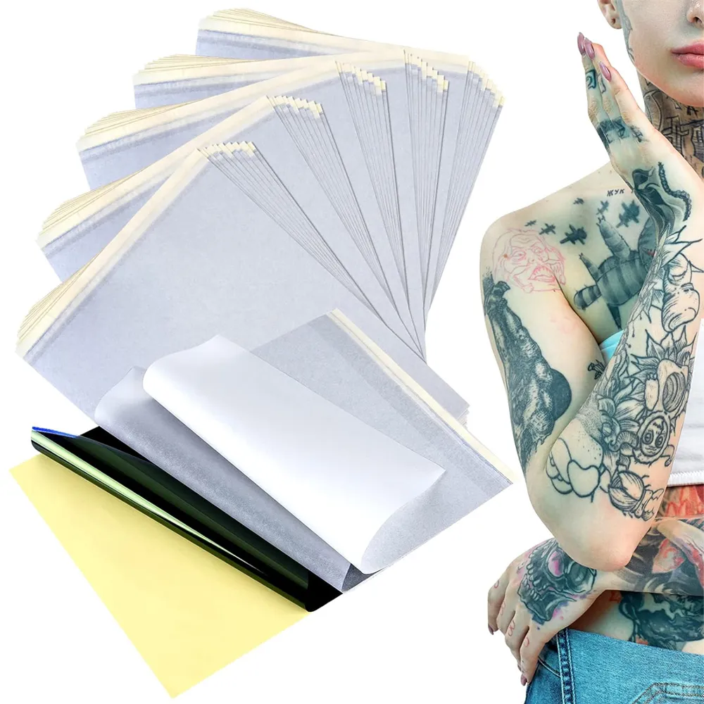 30 Sheet A4 Tattoo Transfer Paper - 4 Layer Thermal Stencil Paper For Professional & Beginner Tattoo Artists