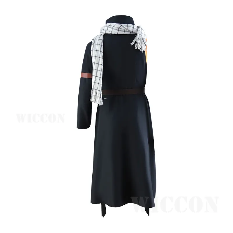 Costume Cosplay Natsu Dragneel Avec Perruque - Cape, Pantalon, Ceinture, Brassard, écharpe - Taille S à 3XL