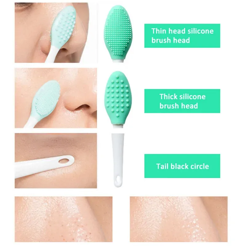 Silikon-Gesichtsschrubber Für Empfindliche Haut - Sanftes Peeling, Reinigt Poren, 5,2 X 5,2 Cm, Leicht Und Reisefreundlich
